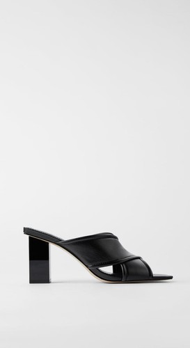 Zara soft leather heeled