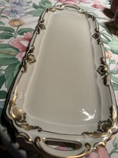 1 (2)  Plat Cake Gâteau Bernardaud Coquille Porcelaine De Limoges    Bernardeau