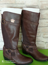bottes  femme mode cavaliere marron clair très bon état