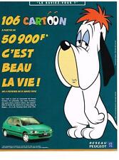 PUBLICITE 1998    PEUGEOT 106