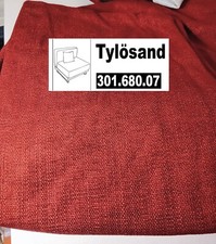 Ikea Tylosand Kit de housses pour siège 301.680.07 rouge everod NEW