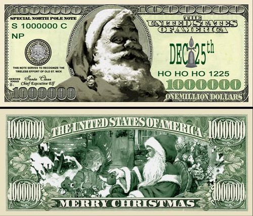 Pere noël billet de - le, 1