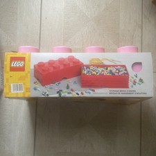 Lego Boîte De Rangement 8 Plots Rose Neuf 