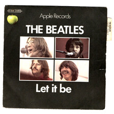 The Beatles - Pochette 45 T SP Let It Be (1970)