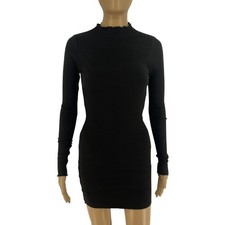 Robe Bodycon Slim À Manches