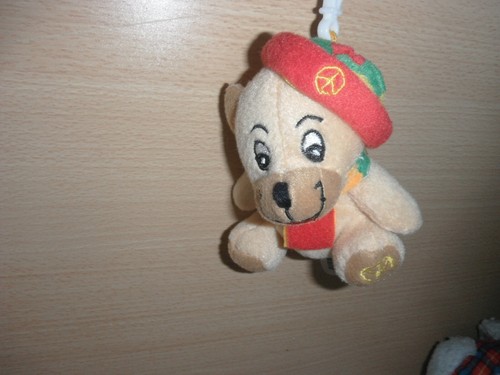Porte clef peluche - clef,