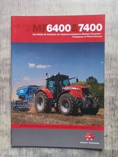 PROSPECTUS BROCHURE TRACTEUR MASSEY FERGUSON 6400 & 7400