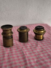 LOT 3  ANCIENS OBJECTIFS OCULAIRE  pour MICROSCOPES fin XIXè