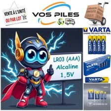 Piles LR03 AAA MN2400 E92 LR3 AM4 Varta Industrial ( Alcaline 1,5V 1270 mAh )