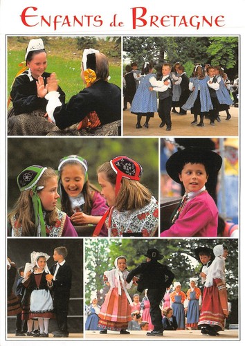 Cpm folklore bretagne - de,