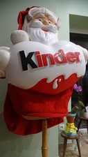 COLLECTION KINDER PERE NOEL GRANDE TAILLE HOTTE GEANT PLV CHOCOLAT