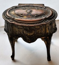 ANCIENNE Antique rare Français coffre à bijoux Napoléon III BOITE STYLE LOUIS XV