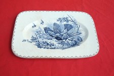 rare grand plat rectangulaire CLAIREFONTAINE Sanejouand déco été