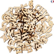 200 Pièces Lettres en Bois