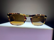 Vintage Persol Ratti 804 Foldable, Yellow Tortoise, Meflecto, Italy