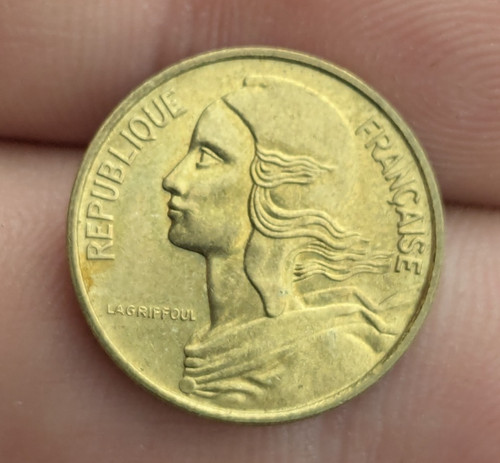 1966 five centimes - 1966, french