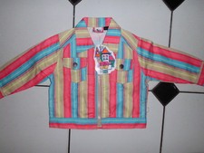 JOLIE VESTE EN JEANS COLOREE