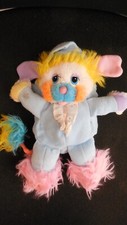 doudou peluche vintage POPPLES polochon bleu
