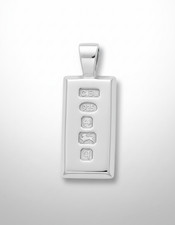 Pendentif lingot en argent