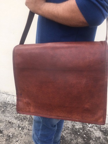 Sac cuir vintage messager - cuir,