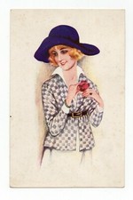 illustrateur Suzanne MEUNIER . Série 35 n°2 . Mode . Rieuse de PARIS