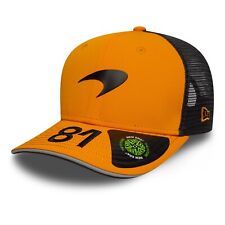 McLaren F1 Équipe Officiel Oscar Piastri 81 Casquette Baseball Papaye Orange