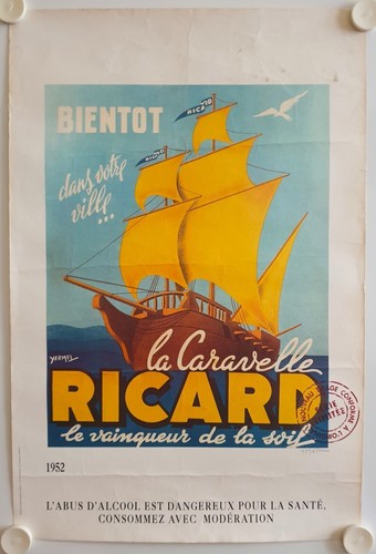 Affiche caravelle ricard - caravelle,