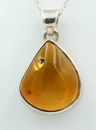Design pendentif ambre 925 - design, en