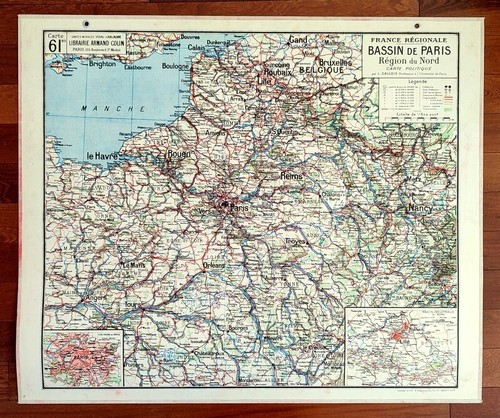 Affiche scolaire carte vidal - affiche,