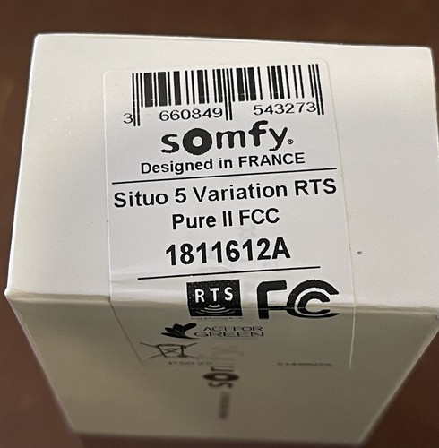 Somfy 1811612a five - 1811612a, five-channel