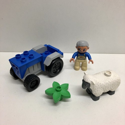 Lego duplo tracteur bleu - -,