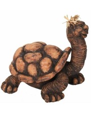 Statue tortue cendrier marron
