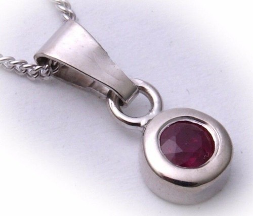 Pendentif femme rubis or - pendentif,