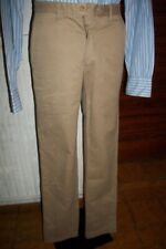 Pantalon coton beige MARLBORO CLASSICS Slacks 38FR 46EU braguette zip TS17
