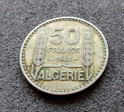 Monnaie algérie francs - algérie, 50