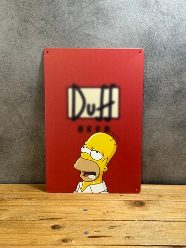 Plaque métal simpson duff 103 - plaque,