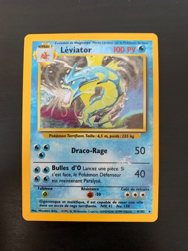 Carte pokémon léviator - carte,