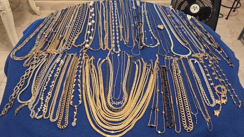 Vintage mod necklace lot - necklace,