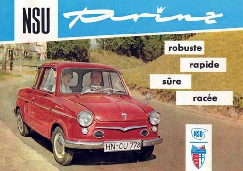 Catalogue brochure nsu prinz - brochure,