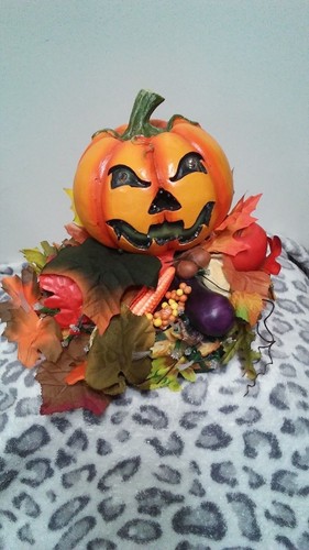 Halloween fiber optic pumpkin - halloween,