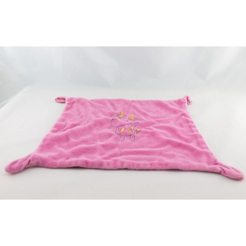 Doudou plat vache rose - , cora