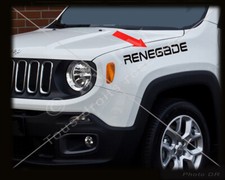 01 Sticker Jeep® Wrangler RENEGADE Longueur 600m Plusieurs Couleurs