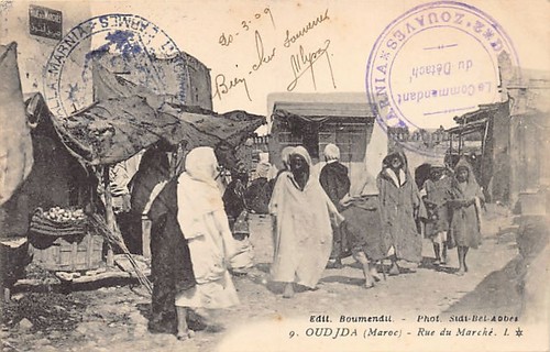 Maroc oujda rue du - -, marché