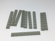 LEGO : 10x Plaque 1 X 8 - Réf