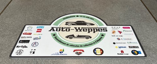 Plaque pvc rallye auto - plaque, weppes