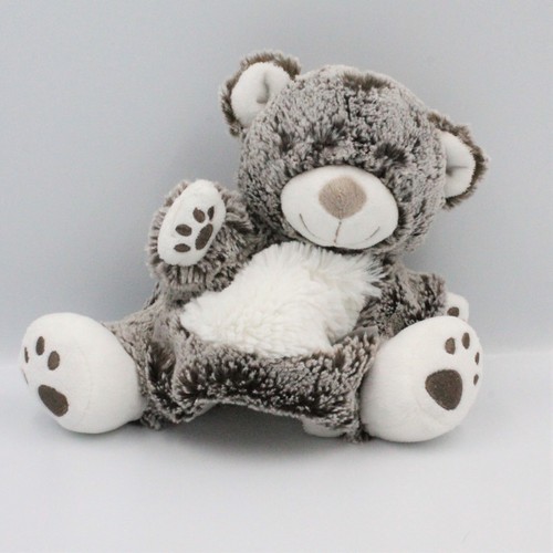 Doudou plat marionnette ours