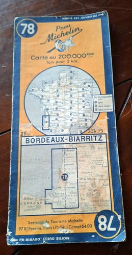 Ancienne carte michelin 78 - n°,