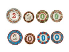 Série complète de 8 fèves