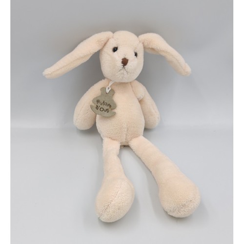 Doudou lapin écru - , blanc