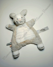 Doudou Lapin Blanc Chiné